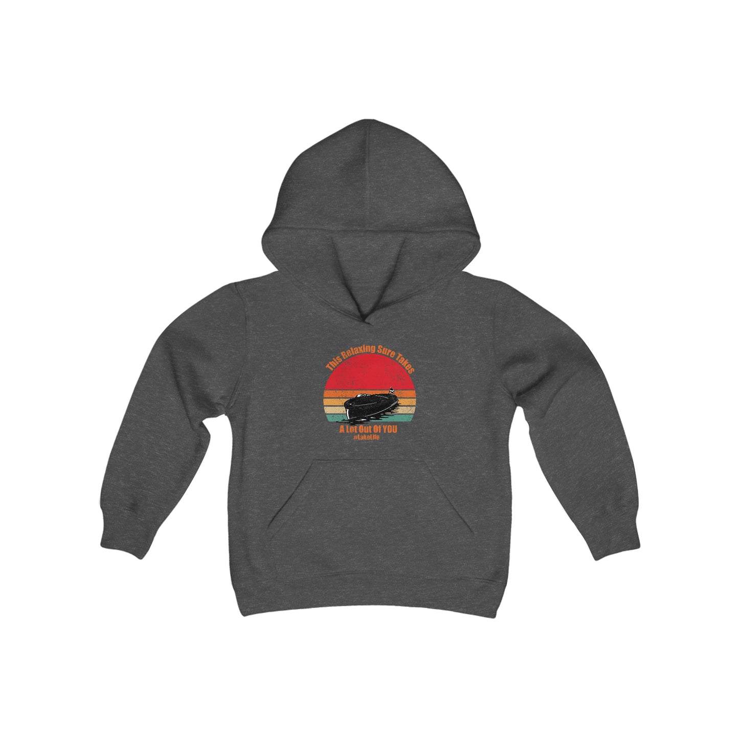 #LakeLife Youth Heavy Blend Hooded Sweatshirt