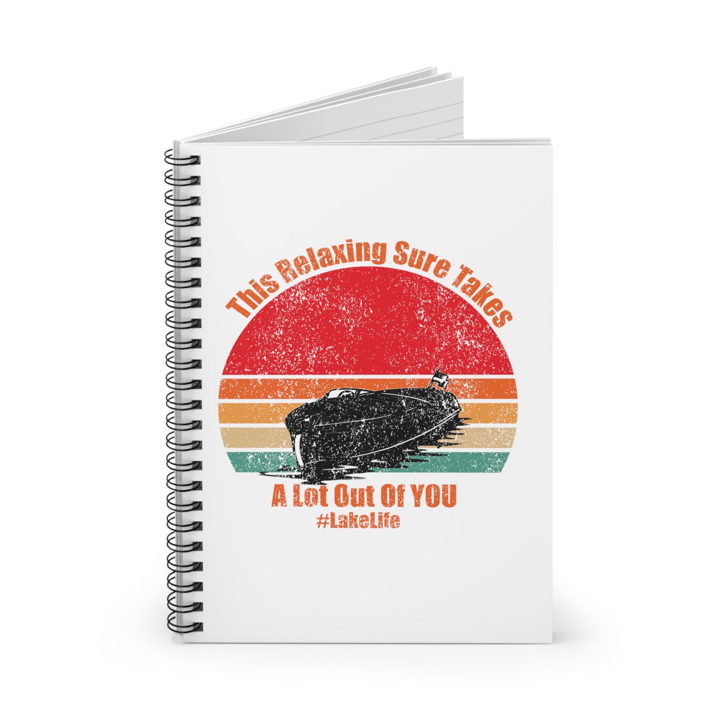 #LakeLife Spiral Notebook - Ruled Line