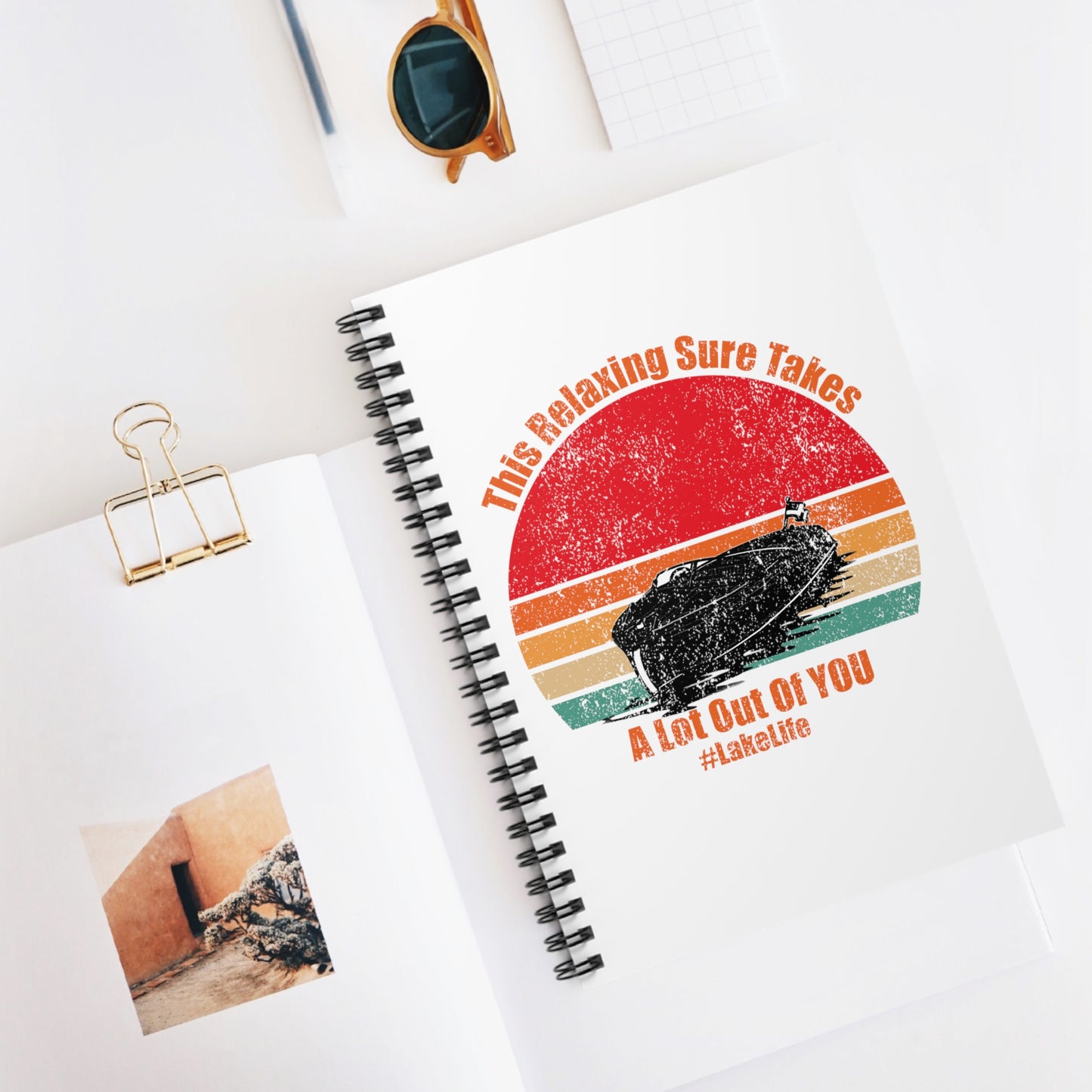 #LakeLife Spiral Notebook - Ruled Line