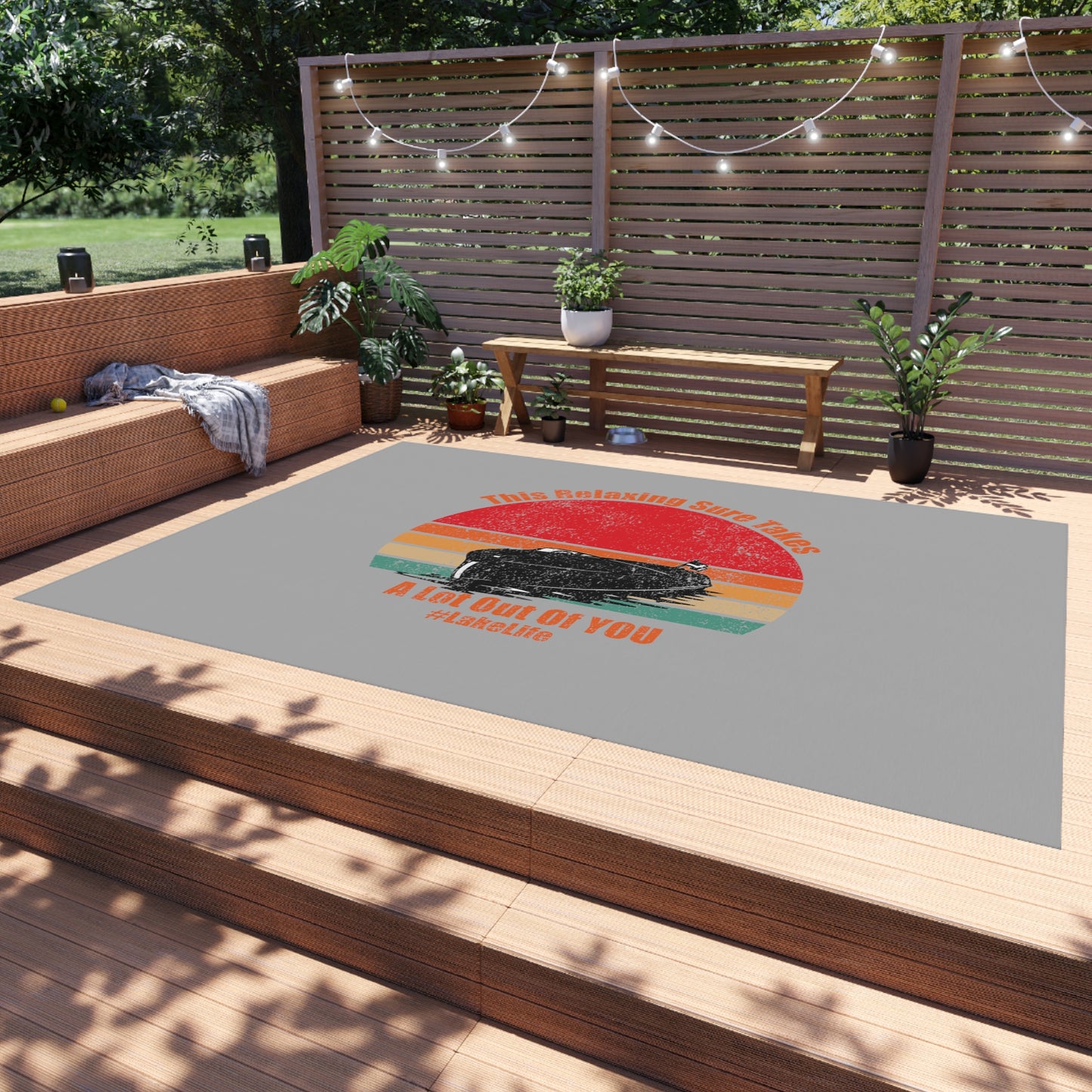 #LakeLife Outdoor Rug