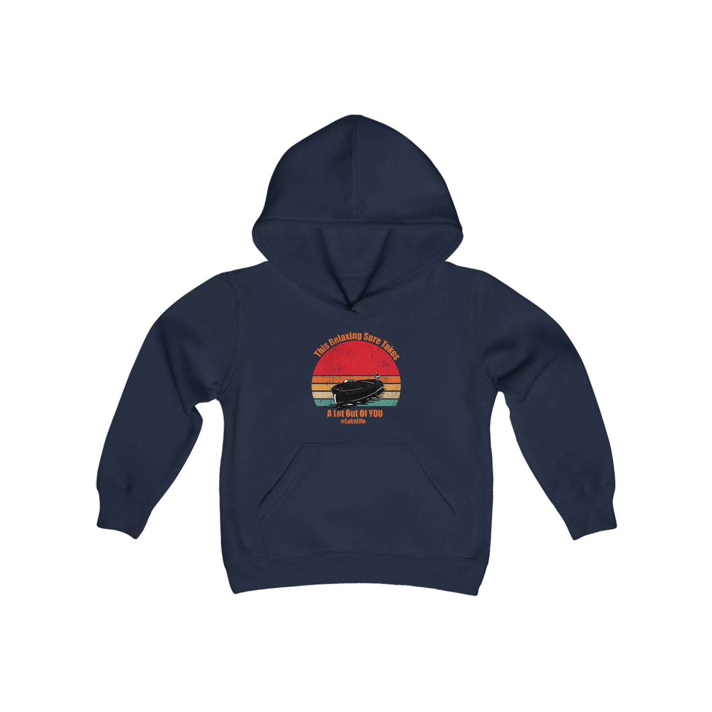 #LakeLife Youth Heavy Blend Hooded Sweatshirt