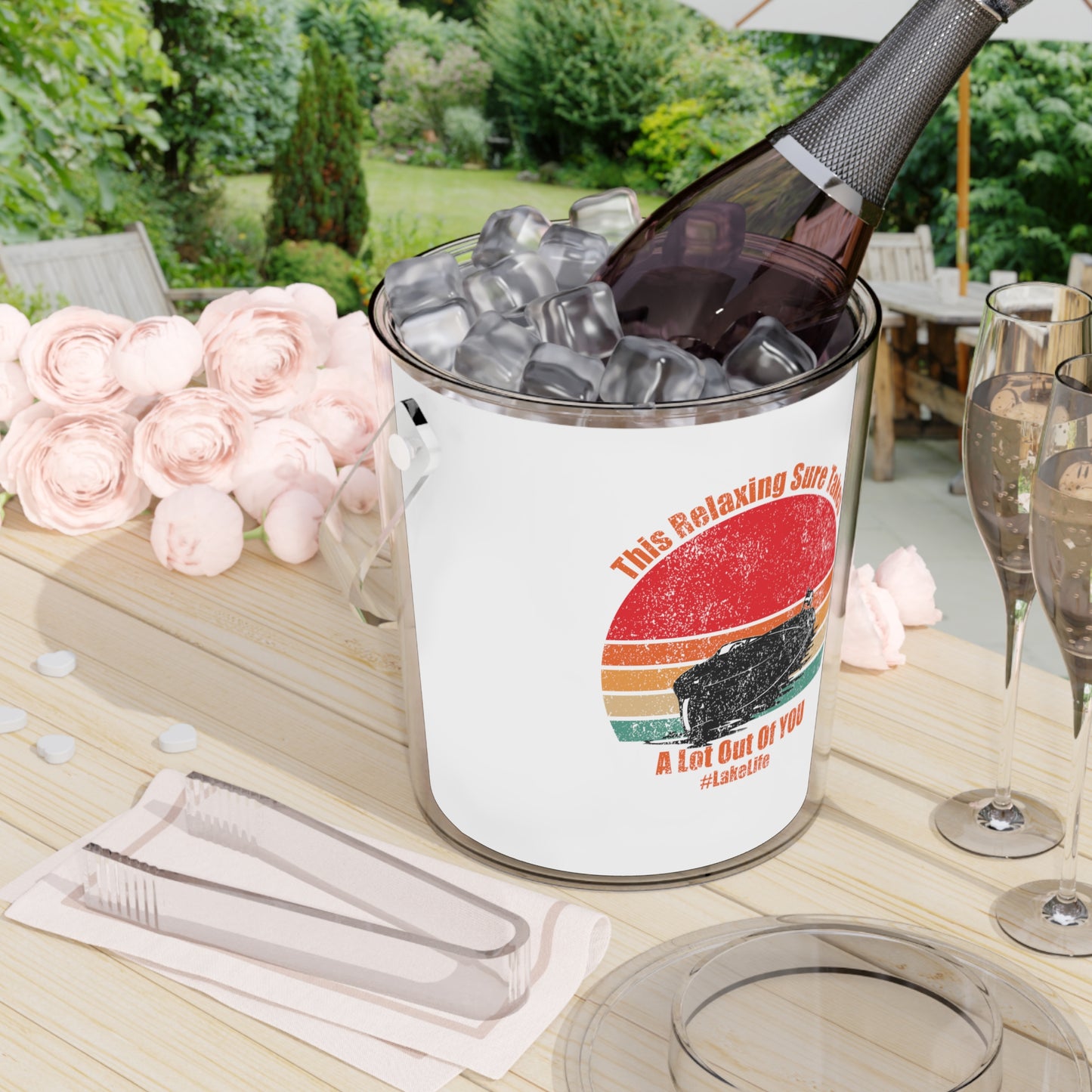 #LakeLife Ice Bucket with Tongs