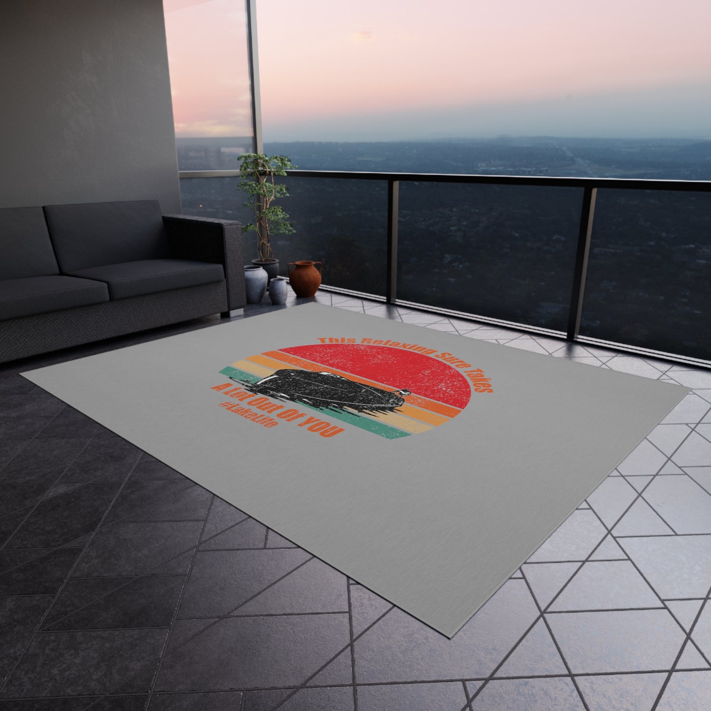 #LakeLife Outdoor Rug
