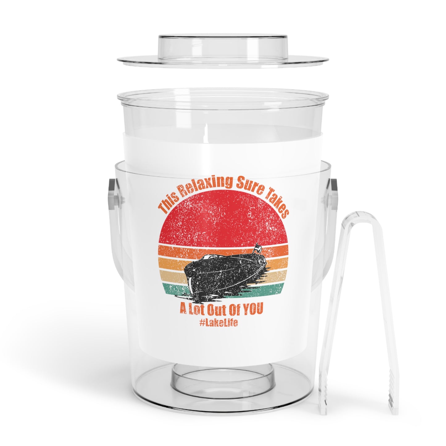 #LakeLife Ice Bucket with Tongs