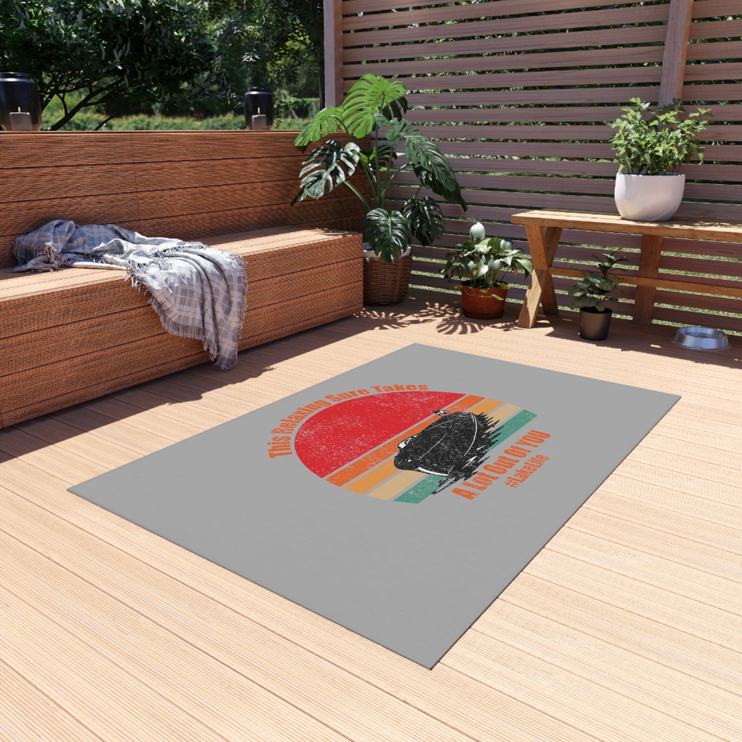 #LakeLife Outdoor Rug