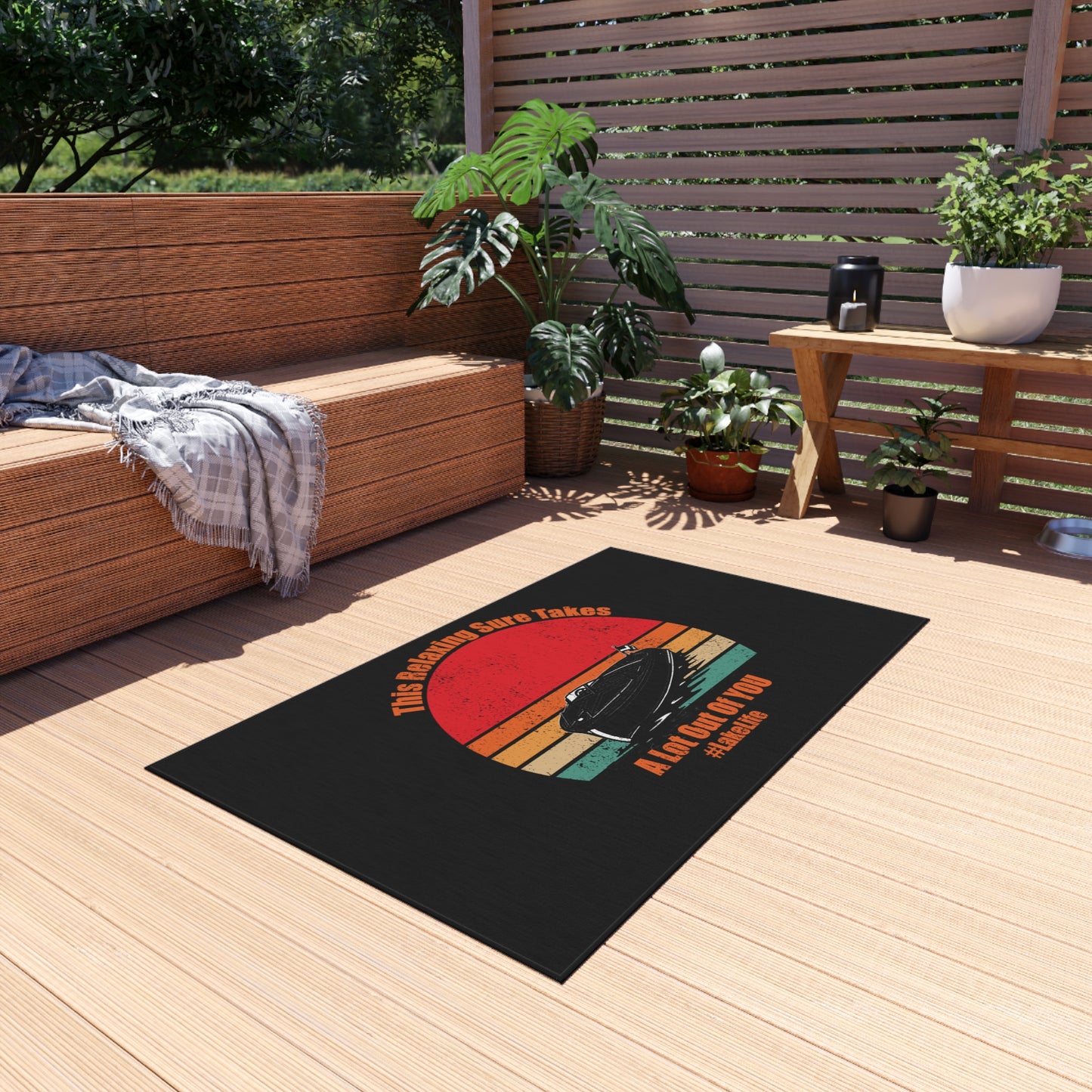 #LakeLife Outdoor Rug
