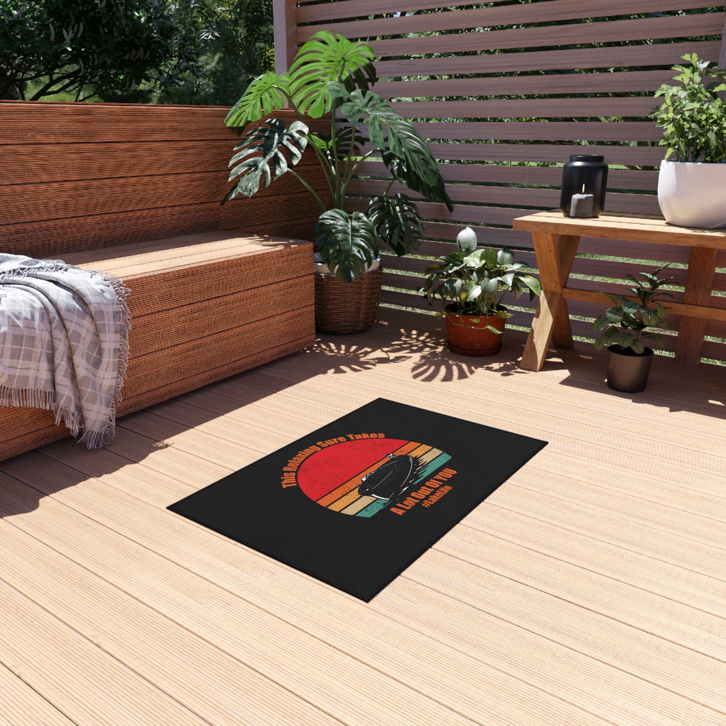 #LakeLife Outdoor Rug