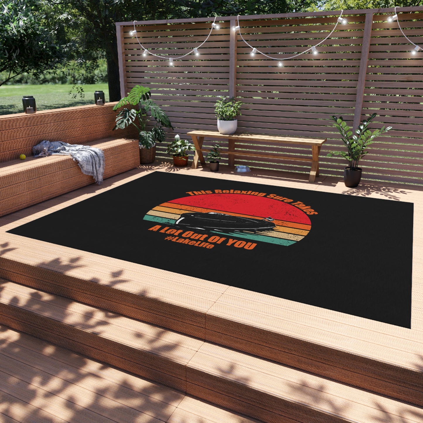 #LakeLife Outdoor Rug