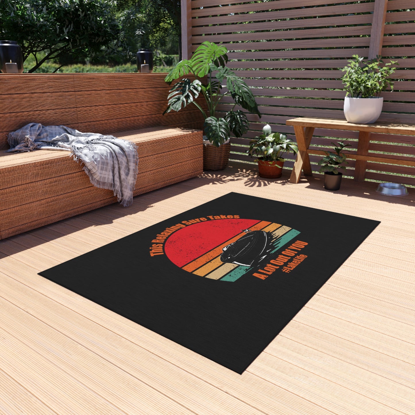 #LakeLife Outdoor Rug
