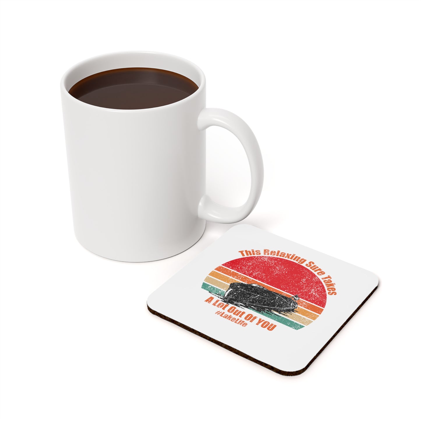 #LakeLife Cork Back Coaster