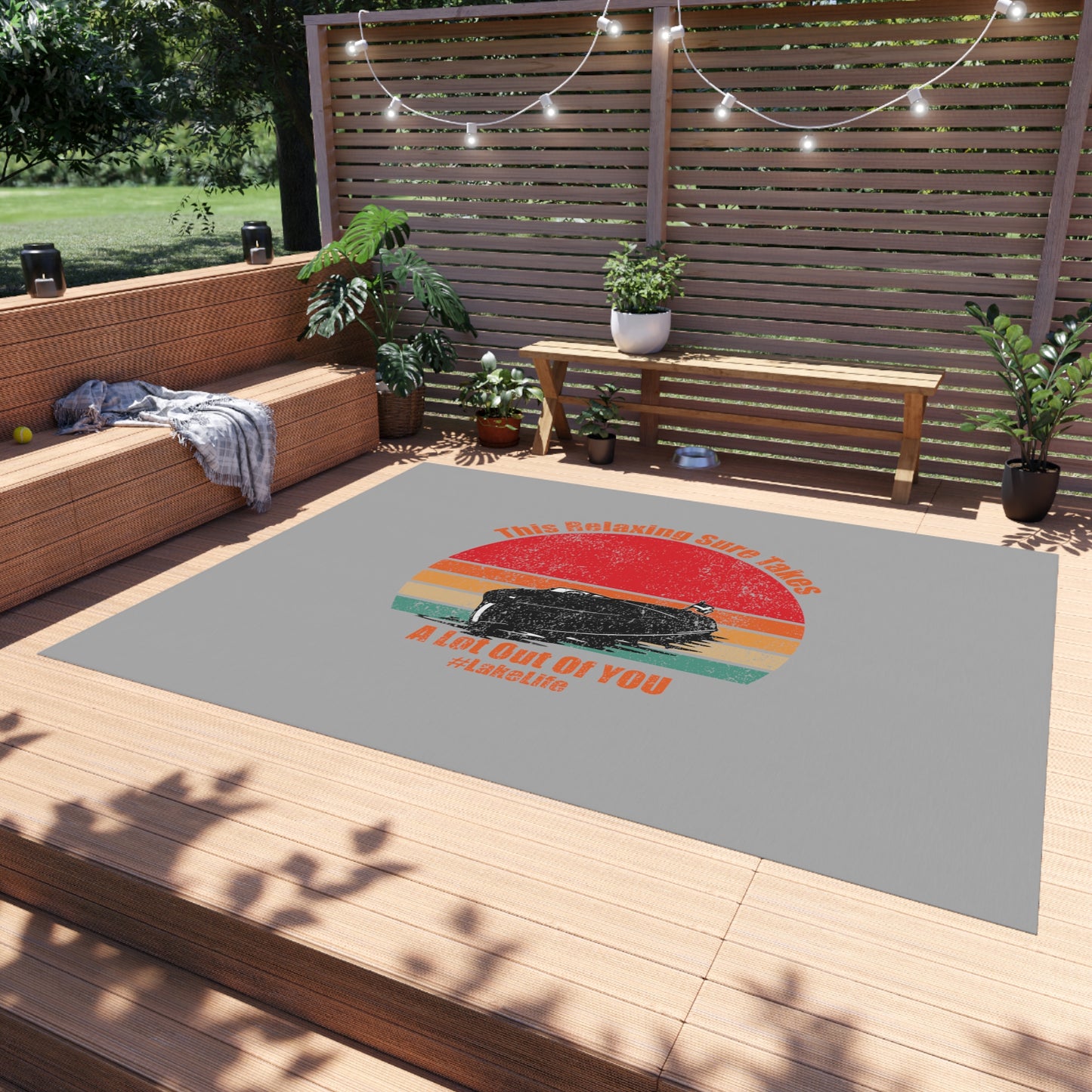 #LakeLife Outdoor Rug