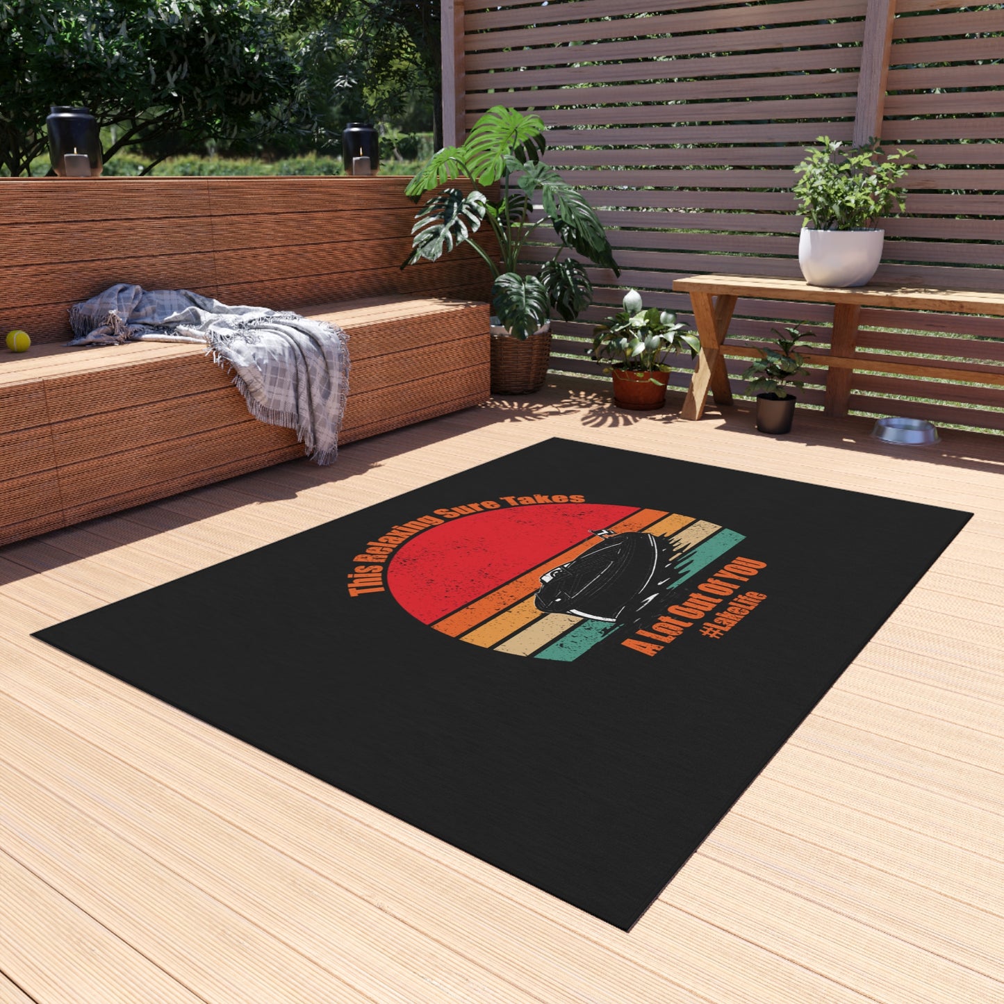 #LakeLife Outdoor Rug