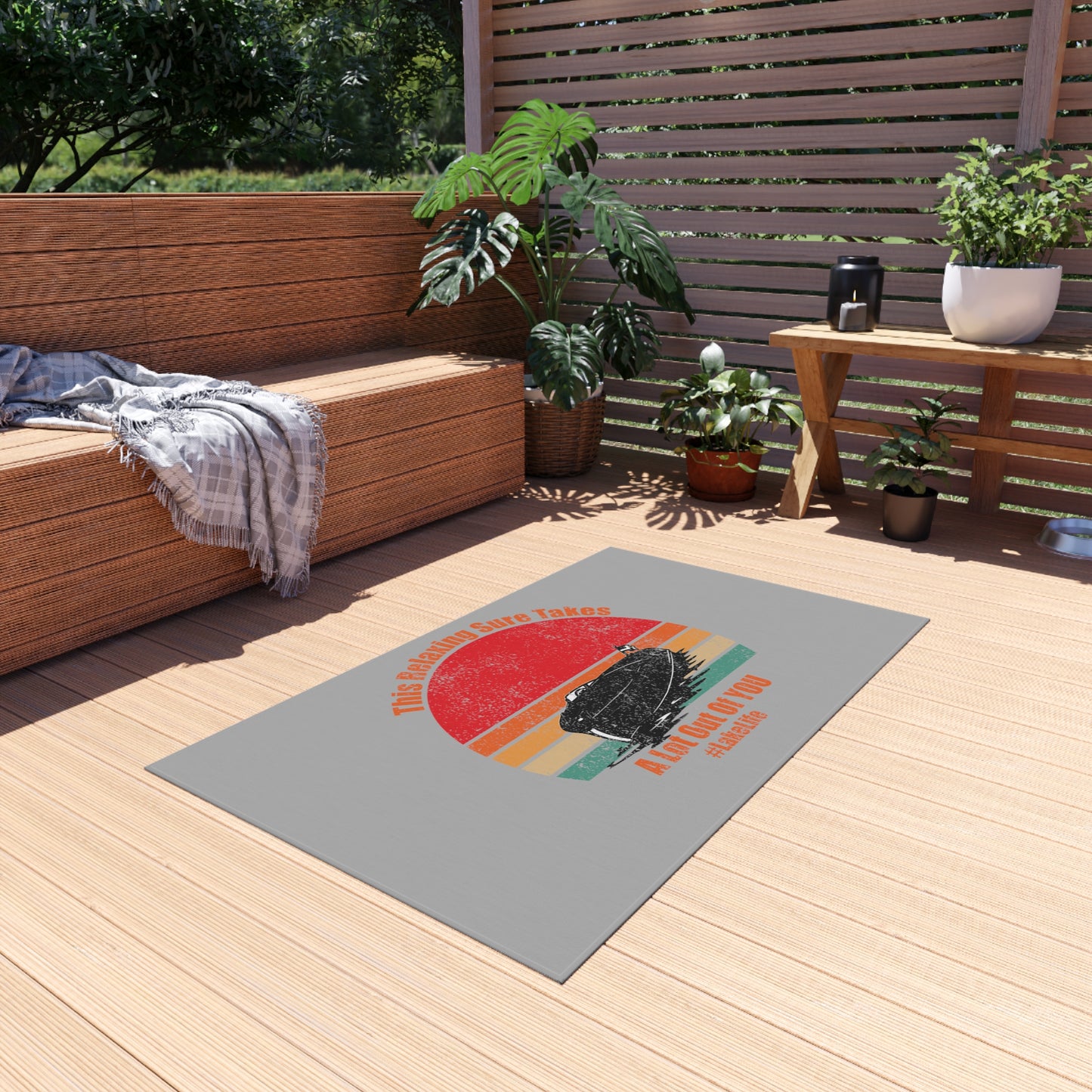 #LakeLife Outdoor Rug
